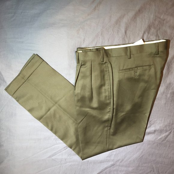 SOLD Ralph Lauren Cashmere & Wool Green Label Pant - Picture 2 of 6